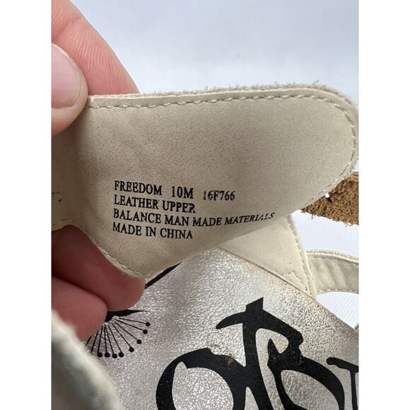 OTBT Freedom Wedge Leather Strappy Sandals Women's Size 10M - Picture 8 of 11